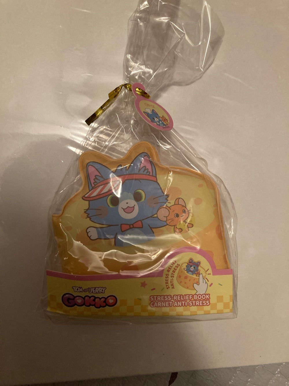 Tom and Jerry Gokko Yellow Cat Stress-Relief